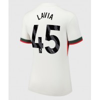 Chelsea Romeo Lavia #45 Fußballbekleidung Auswärtstrikot Damen 2025-26 Kurzarm